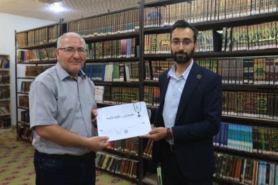 قسم الشؤون الفكريّة يرفد مكتبة جامعة بابل بعدد من إصداراته الرقميّة