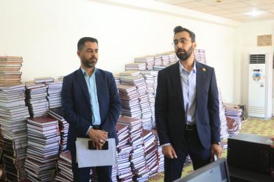 قسم الشؤون الفكريّة يرفد مكتبة جامعة بابل بعدد من إصداراته الرقميّة