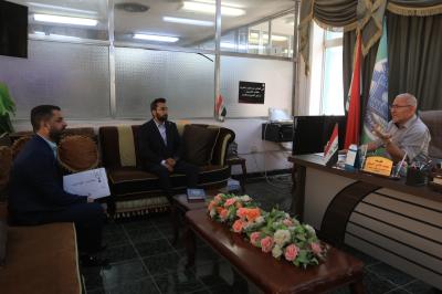 قسم الشؤون الفكريّة يرفد مكتبة جامعة بابل بعدد من إصداراته الرقميّة