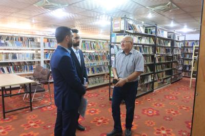 قسم الشؤون الفكريّة يرفد مكتبة جامعة بابل بعدد من إصداراته الرقميّة