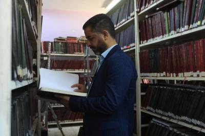 قسم الشؤون الفكريّة يرفد مكتبة جامعة بابل بعدد من إصداراته الرقميّة