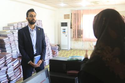 قسم الشؤون الفكريّة يرفد مكتبة جامعة بابل بعدد من إصداراته الرقميّة