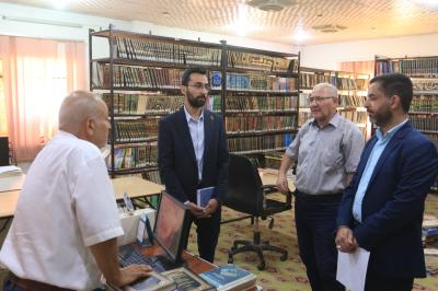 قسم الشؤون الفكريّة يرفد مكتبة جامعة بابل بعدد من إصداراته الرقميّة