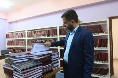 قسم الشؤون الفكريّة يرفد مكتبة جامعة بابل بعدد من إصداراته الرقميّة