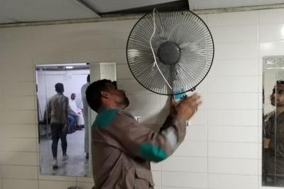 الشؤون الخدمية: ملاكاتنا تعمل بشكل يومي على صيانة عربات المعاقين والمظلات والامانات