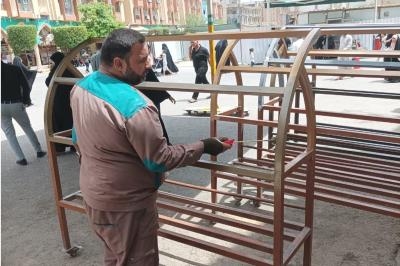 الشؤون الخدمية: ملاكاتنا تعمل بشكل يومي على صيانة عربات المعاقين والمظلات والامانات