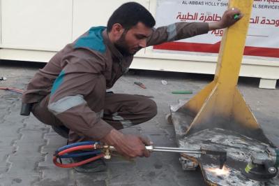 الشؤون الخدمية: ملاكاتنا تعمل بشكل يومي على صيانة عربات المعاقين والمظلات والامانات