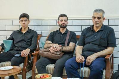 وفد المجمع العلمي يلتقي بالقارئ والحافظ حيدر الكعبي في مدينة قم 