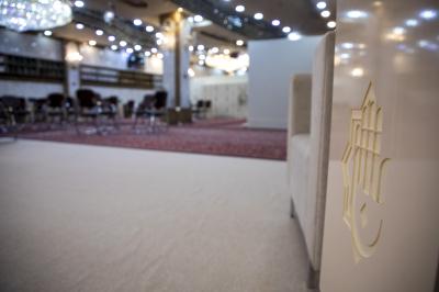 ملاكات موقع الصناعات والحرف الفنية تشرع بإنشاء المركز الإعلامي الخاص بزيارة الأربعين 
