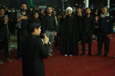 قرّاء المجمع العلمي يقيمون محافل قرآنية في طريق (يا حسين)