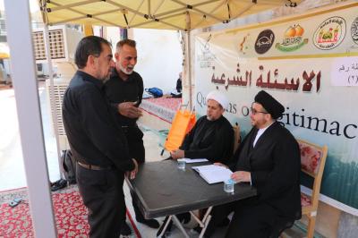 طلبة الحوزة العلمية يشاركون في التبليغ الحوزوي بذكرى استشهاد الإمام الحسن العسكري (عليه السلام)