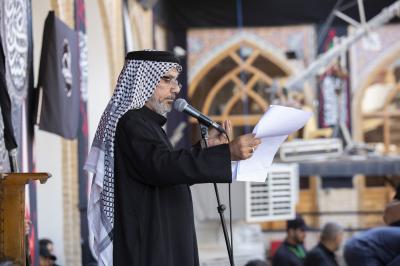 أهالي كربلاء يحيون شهادة الإمام الحسن العسكري (عليه السلام) عند مرقده الطاهر في سامراء