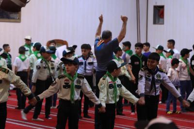 بمشاركة أكثر من (200) طالب.. قسم الشؤون الفكرية يفتتح مخيم رسول الرحمة (صلى الله عليه وآله) الكشفي