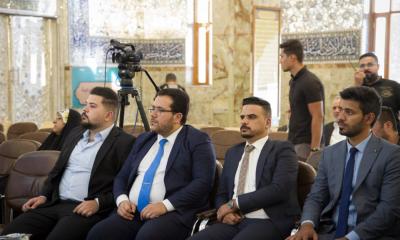 وفد من جمعية العميد يشارك بملتقى النجف الأشرف الثاني للإعلام الرقمي