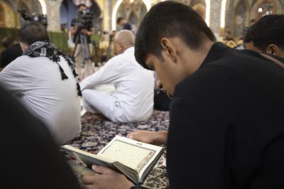 المجمع العلمي ينظّم محفل عرش التلاوة القرآني لوفد من واسط