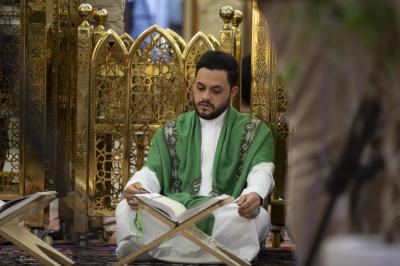 المجمع العلمي ينظّم محفل عرش التلاوة القرآني لوفد من واسط