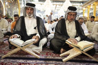 المجمع العلمي ينظّم محفل عرش التلاوة القرآني لوفد من واسط