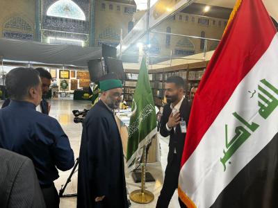 الأمين العام للعتبة العباسية يطلع على جناح العتبة المقدسة في معرض الكتاب الدولي التاسع