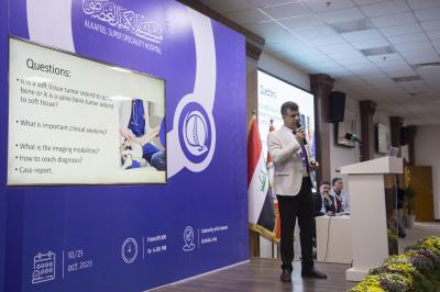 أطباء من خارج العراق يلقون محاضرات ضمن مؤتمر مستشفى الكفيل الثاني