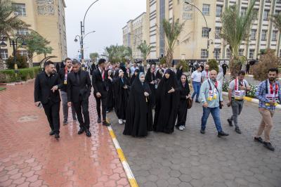 وفد جامعة الموصل يطلع على جامعة الكفيل والوسائل التعليمية المتبعة فيها