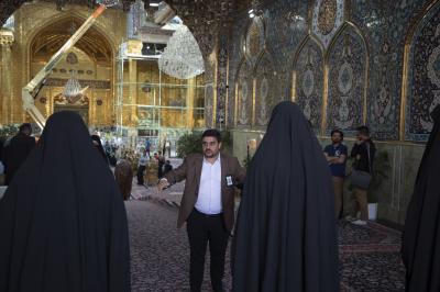 العتبة العباسية المقدّسة تُنظّم التدريبات النهائية لمسير تخرّج (بنات الكفيل)