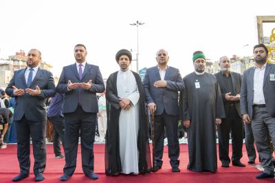 طلبة الجامعات يرددون عهد الولاء للوطن وخدمة أهله عند المراقد الطاهرة