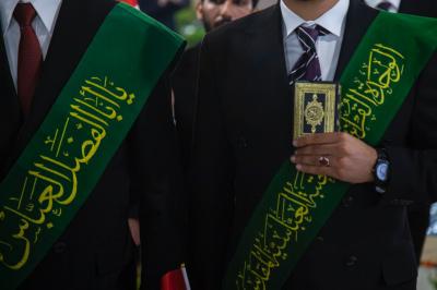 حفل التخرج المركزي لطلبة الجامعات العراقية يشهد تكريم عدد من عوائل الشهداء