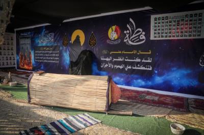فرقة العباس تشارك بفعاليات موسم الأحزان الفاطمي في منطقة ما بين الحرمين