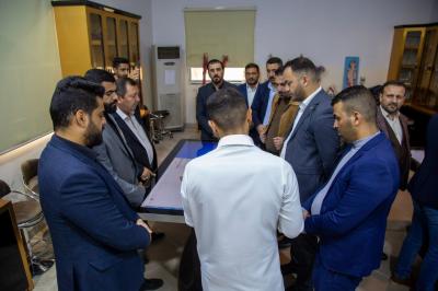 قسم العلاقات العامة ينظّم برنامجاً لوفدٍ أكاديمي من جامعة واسط