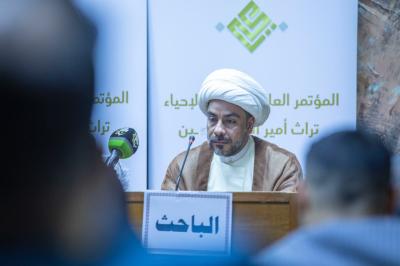 باحث من العتبة العباسية يتناول انعكاسات فلسفة العدالة الاجتماعية في حكم الإمام علي (عليه السلام)