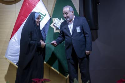 المجمع العلمي يكرّم اللجنة المشرفة والتحكيمية والفائزين بمسابقة (ذلك الكتاب)