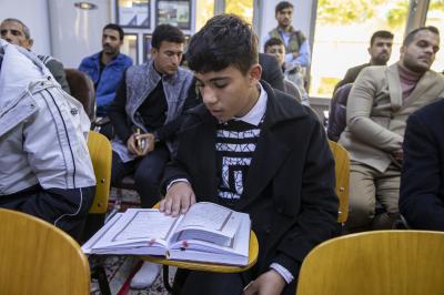 المجمع العلمي يجري الاختبارات المركزية لـ 250 طالباً من طلبة الدورات القرآنية