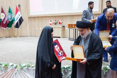 ضمن فعّاليات مهرجان روح النبوّة العالمي السادس.. العتبة العبّاسية تكرّم عدداً من عوائل الشهداء
