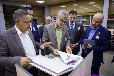 وفد قسم التطوير والمجمع العلمي العراقي يناقشان التعاون في مجال التخطيط والتدريب