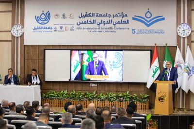 فعّاليات المؤتمر العلميّ لجامعة الكفيل تشهد تقديم محاضرة حول مواءمة التعليم العالي