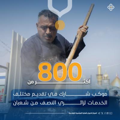 أبرز إحصائيات العتبة العباسية المقدسة خلال زيارة النصف من شعبان المبارك
