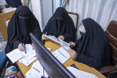 شعبة الخطابة الحسينية النسوية تُنجز تصحيح أوراق مسابقة (سبيل المنتظرين)