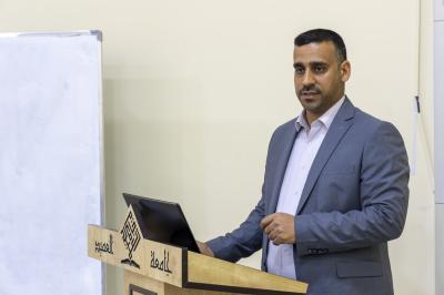 قسم الشؤون الفكرية يقيم ندوة تعريفية عن البوابة العراقية والملف الاستنادي في جامعة العميد