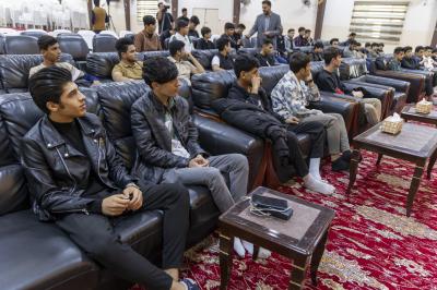 قسم الشؤون الفكرية ينظّم برنامجًا ثقافيًّا لوفد شبابيّ من بغداد