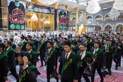 أكثر من (4500) طالب يجرون مسيرة في منطقة ما بين الحرمين الشريفين