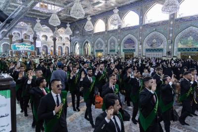 أكثر من (4500) طالب يجرون مسيرة في منطقة ما بين الحرمين الشريفين