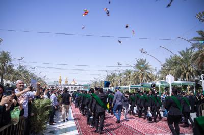 أكثر من (4500) طالب يجرون مسيرة في منطقة ما بين الحرمين الشريفين