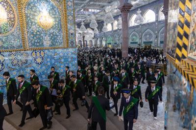 أكثر من (4500) طالب يجرون مسيرة في منطقة ما بين الحرمين الشريفين