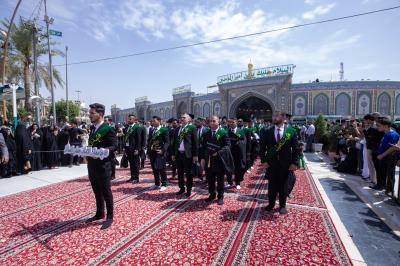 أكثر من (4500) طالب يجرون مسيرة في منطقة ما بين الحرمين الشريفين