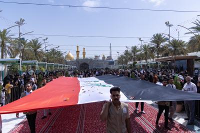 أكثر من (4500) طالب يجرون مسيرة في منطقة ما بين الحرمين الشريفين
