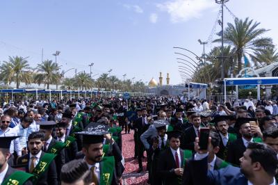 أكثر من (4500) طالب يجرون مسيرة في منطقة ما بين الحرمين الشريفين