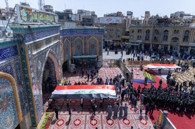 أكثر من (4500) طالب يجرون مسيرة في منطقة ما بين الحرمين الشريفين