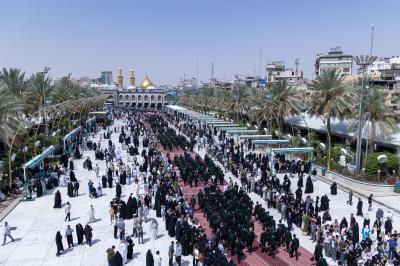 أكثر من (4500) طالب يجرون مسيرة في منطقة ما بين الحرمين الشريفين