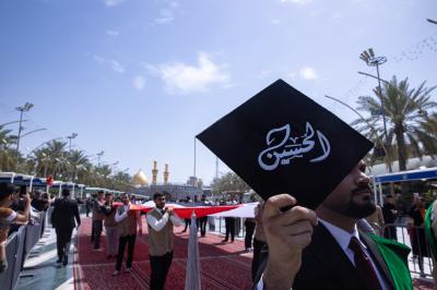 أكثر من (4500) طالب يجرون مسيرة في منطقة ما بين الحرمين الشريفين