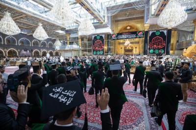 أكثر من (4500) طالب يجرون مسيرة في منطقة ما بين الحرمين الشريفين